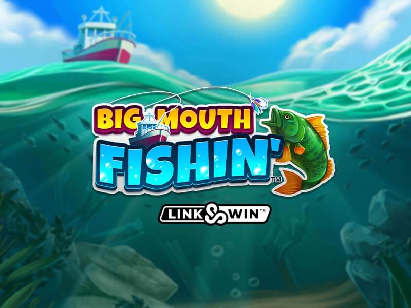 Promotional banner for an esports event with Big Mouth Fishin' theme